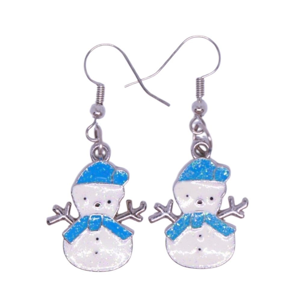 Snowman earrings‎